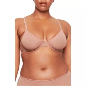 Skims Fits Everybody Unlined Underwire Bra in Clay 34DD